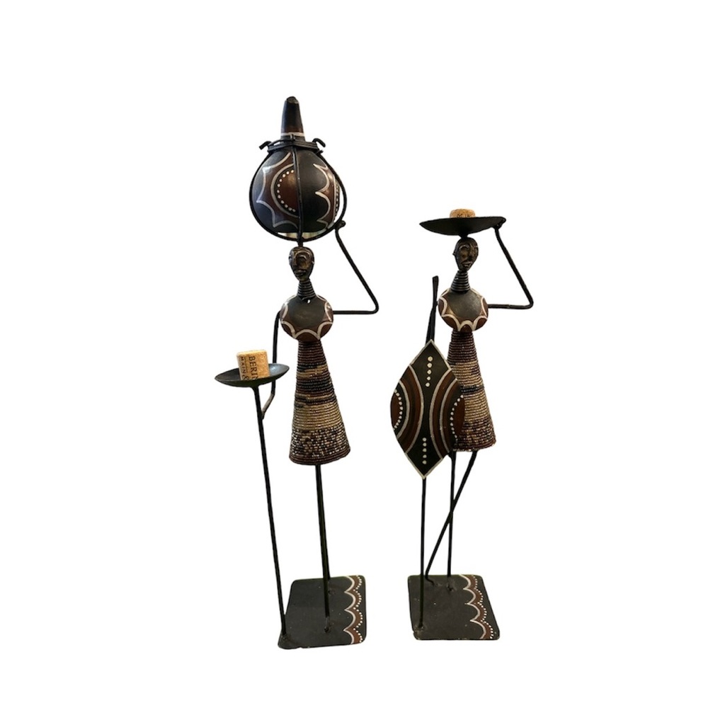 Authentic African Maasai Couple Holder
